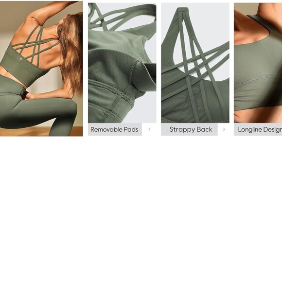 CRZ YOGA Camo Sports Bra - Picture 7 of 11